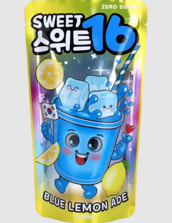 Sweet 16 Zero Blue Lemonade Ade (Confezione da 10 pezzi)