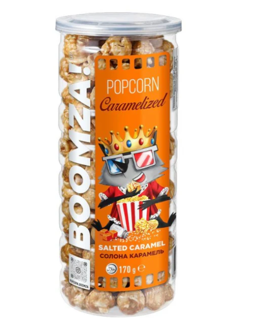 Boomza Popcorn Caramello Salato (Confezione da 12 pezzi)
