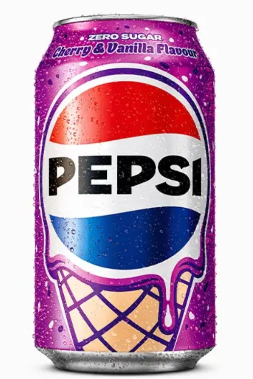 Pepsi Cherry Vanilla Flavour Zero Sugar (Confezione da 24 pezzi)