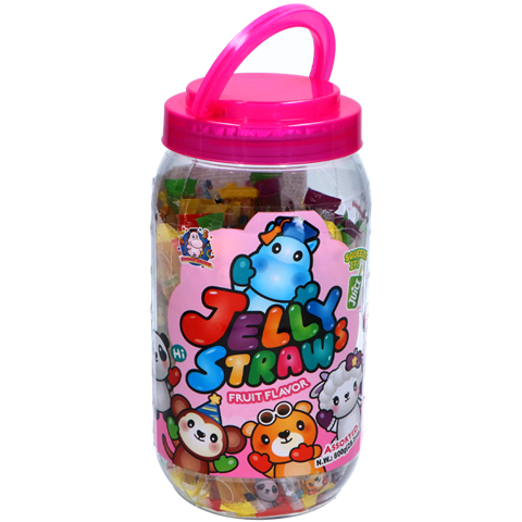 TW Animal Jelly Straw Assorted Flavors (Confezione da 40 pezzi)