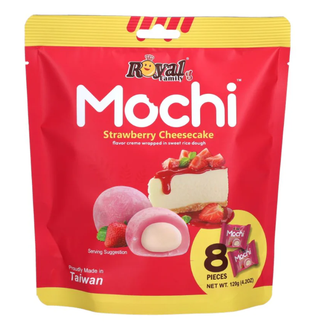 Royal Family Mochi Strawberry Cheese Cake (Confezione da 12 pezzi)