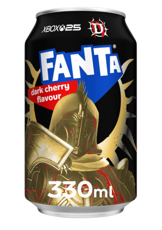 Fanta Dark Cherry Diablo IV (Confezione da 24 pezzi)