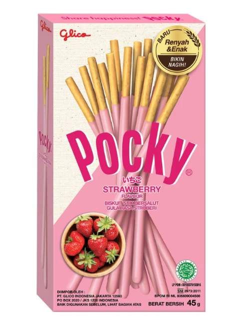 Pocky Strawberry Flavour (Confezione da 10 pezzi)