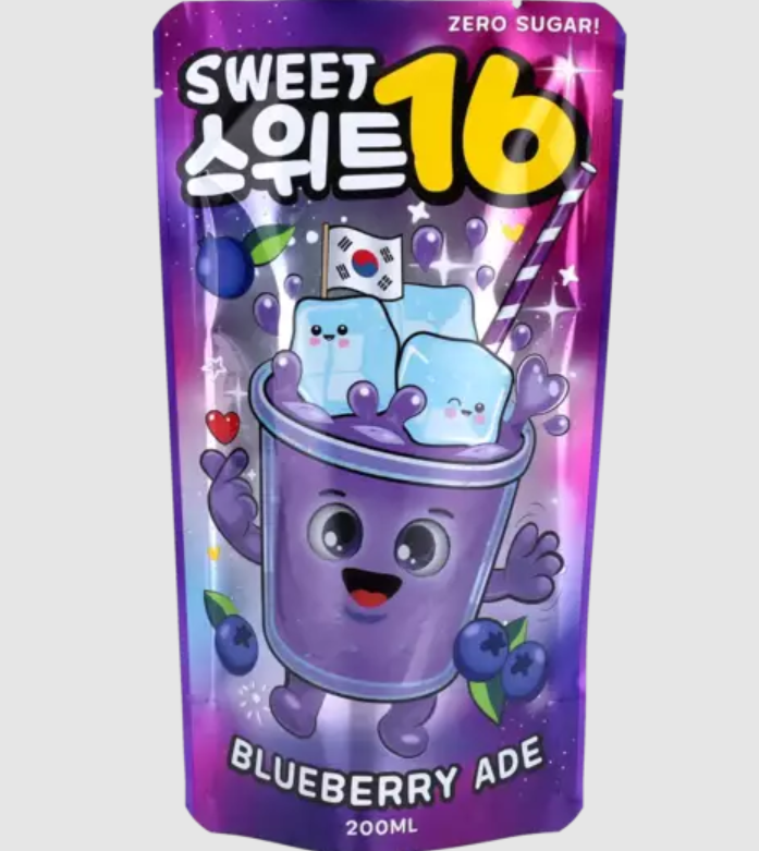 Sweet 16 Zero Blueberry Ade (Confezione da 10 pezzi)